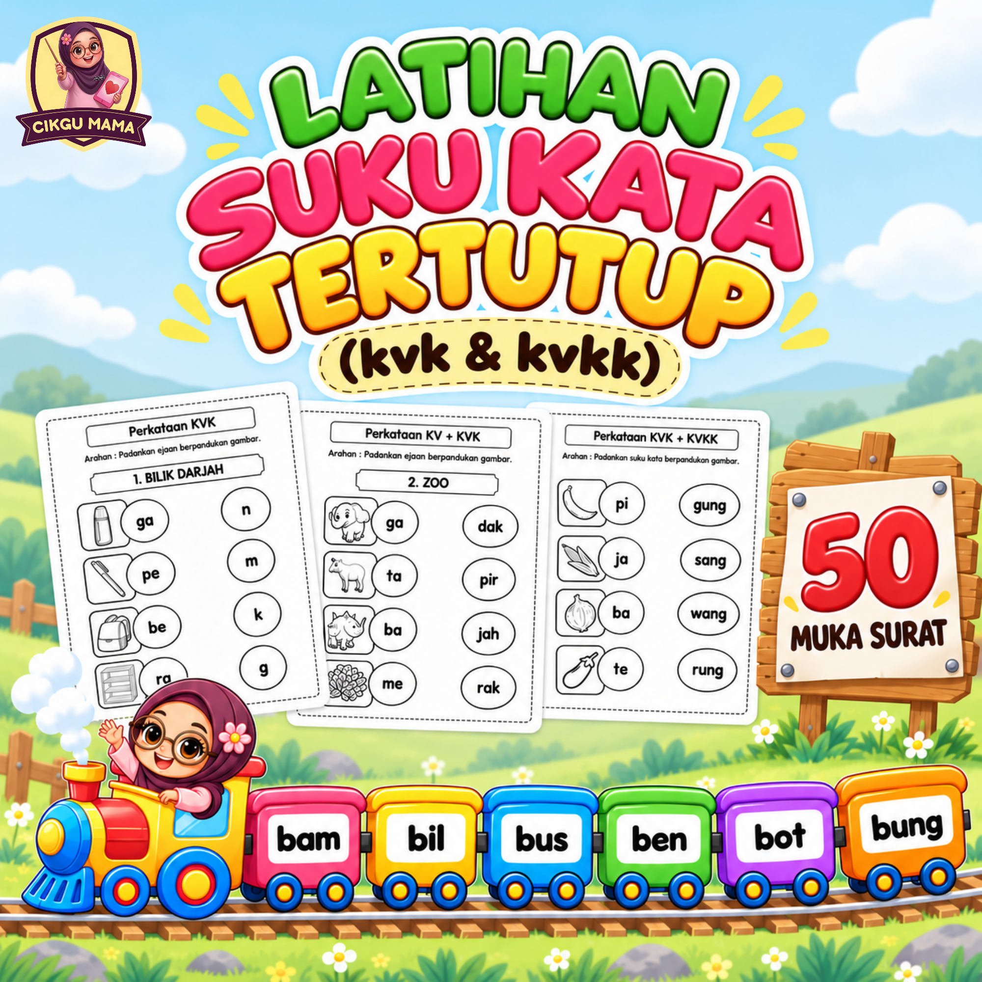 LATIHAN SUKU KATA TERTUTUP (KVK & KVKK)