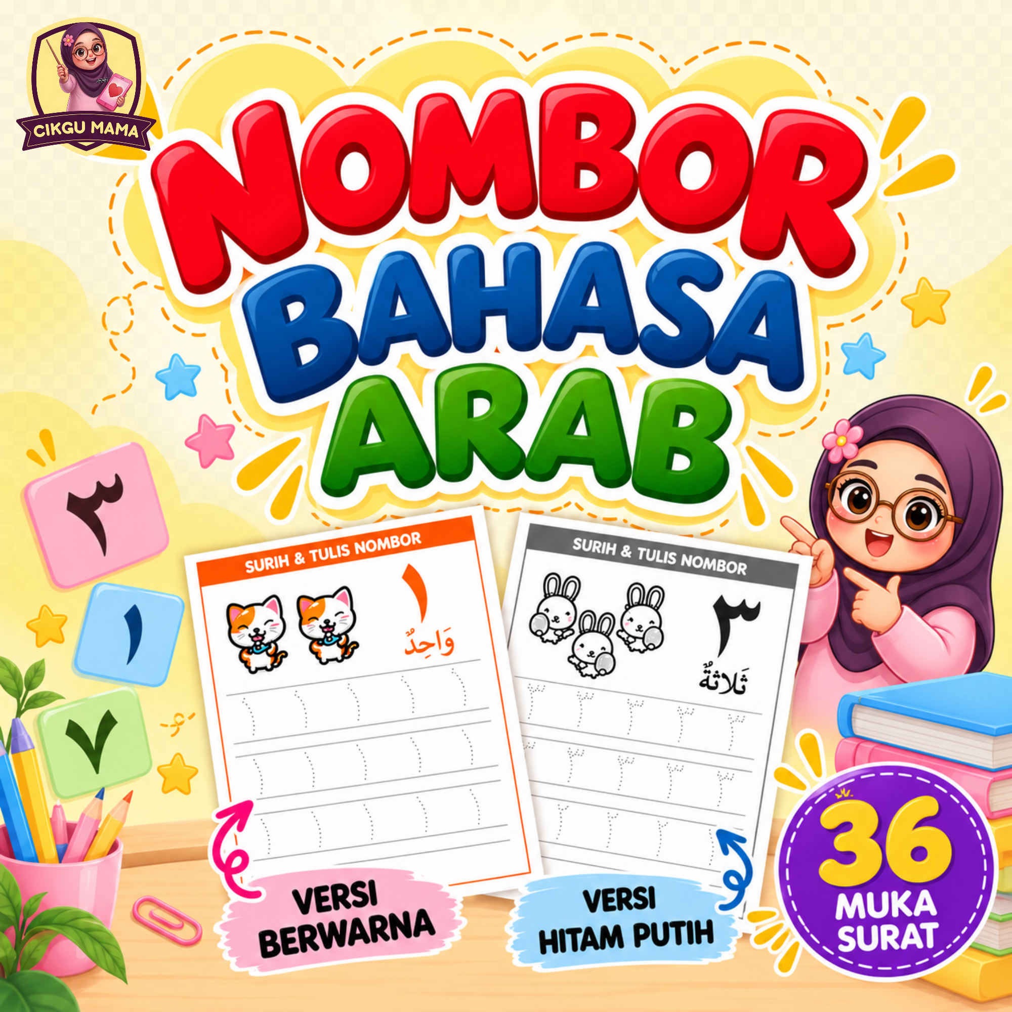 LATIHAN NOMBOR BAHASA ARAB (1-20)