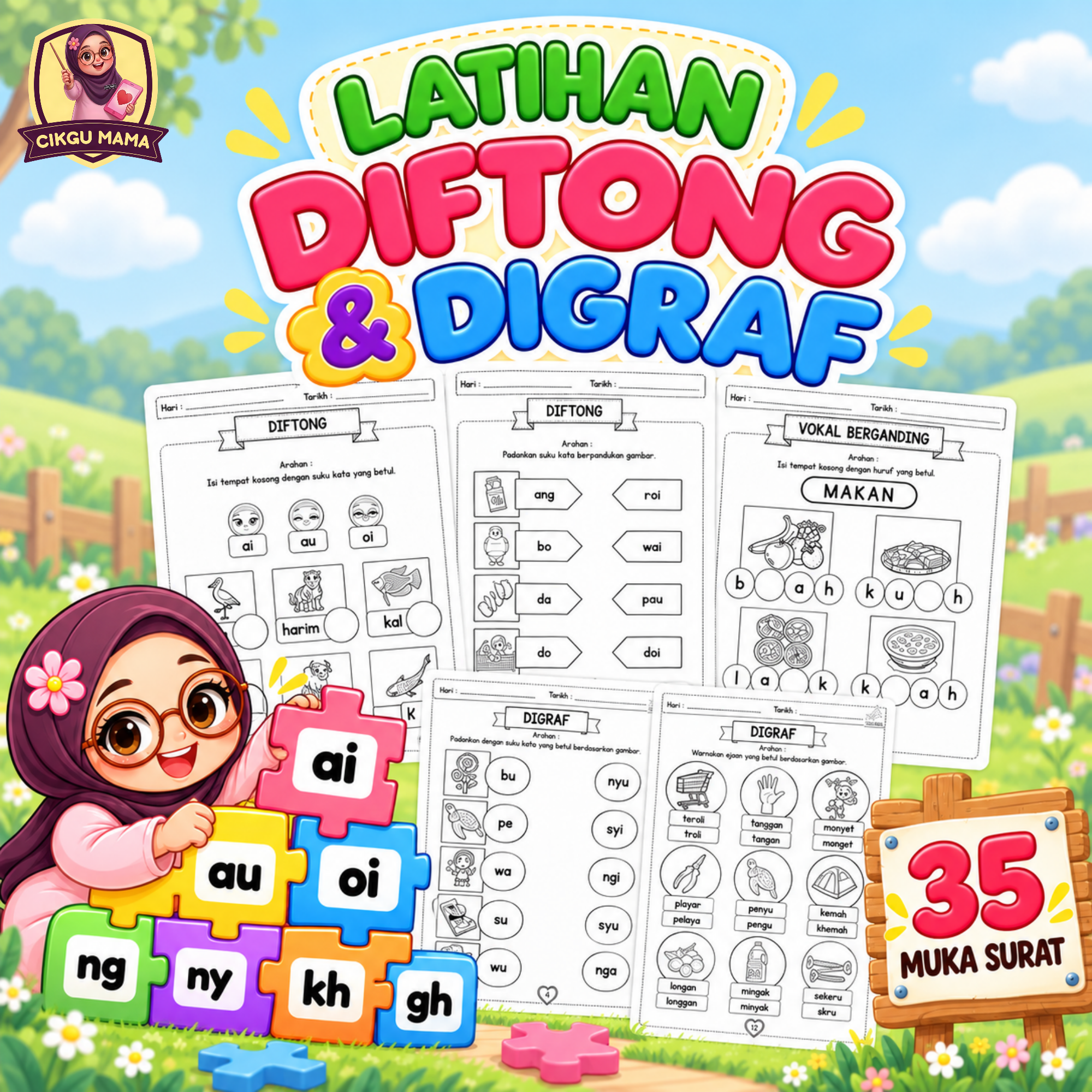 LATIHAN DIFTONG & DIGRAF