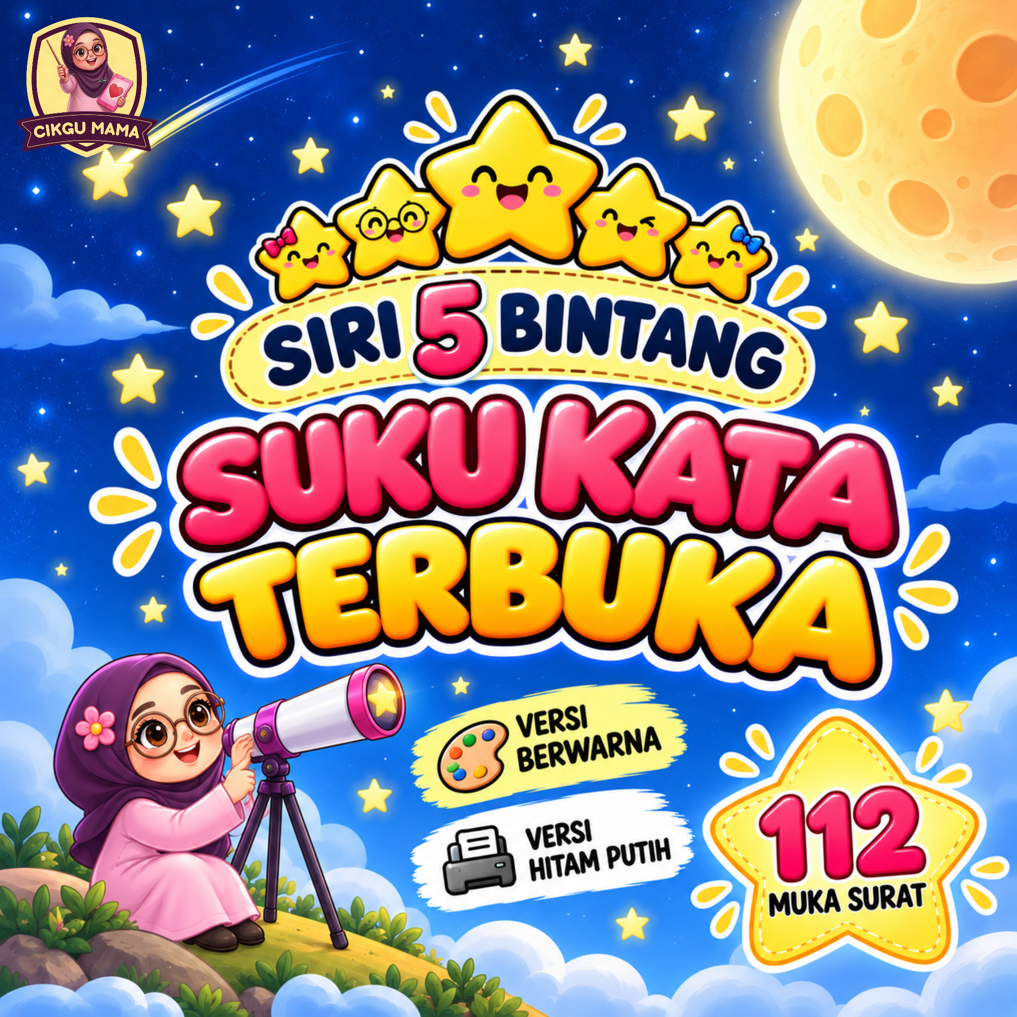 SIRI 5 BINTANG - SUKU KATA TERBUKA