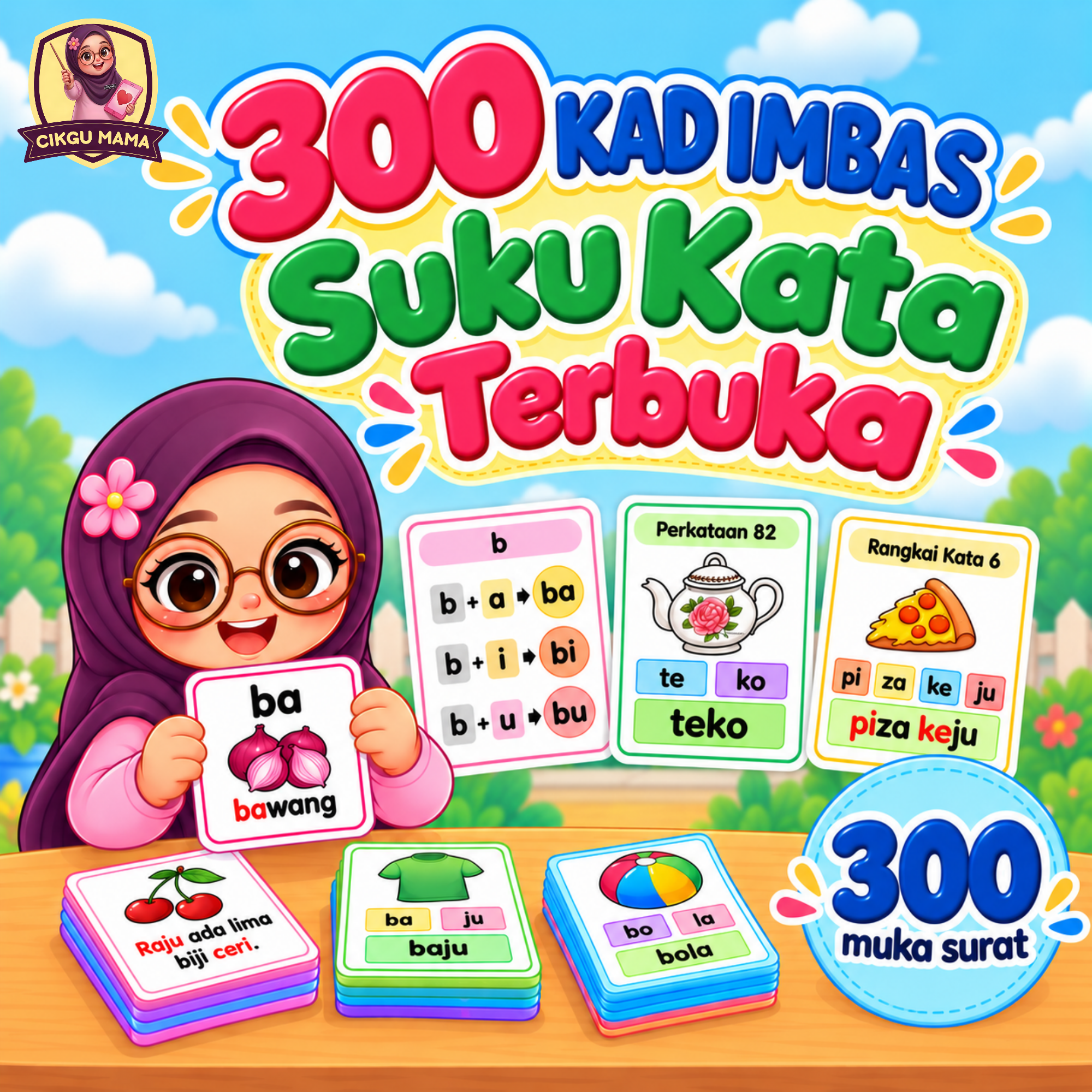 300 KAD IMBAS SUKU KATA TERBUKA