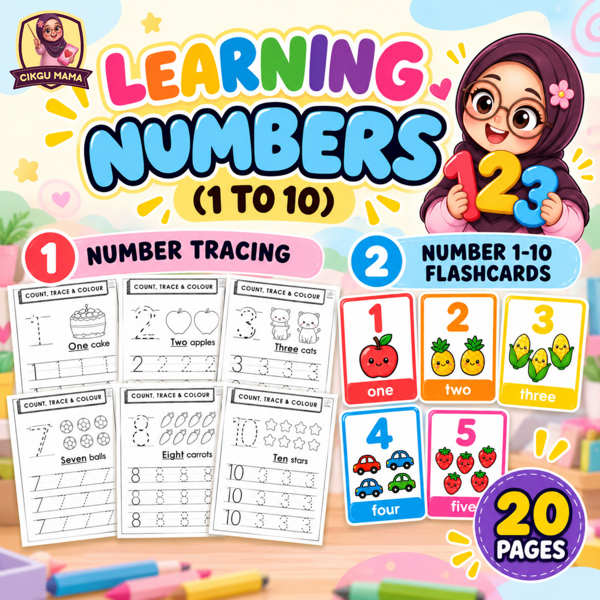 LEARNING NUMBERS (1 TO 10)