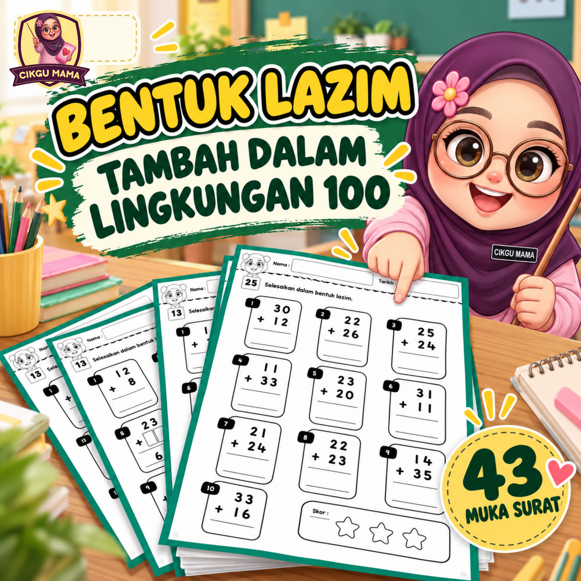 BENTUK LAZIM - TAMBAH DALAM LINGKUNGAN 100